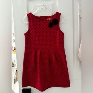 Genuine Kids from OshKosh 
Toddler Red Dress with Black Polka Dots